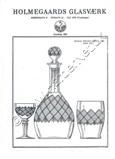 Holmegaard Glasvrk krystal katalog 1928 med tillg 1934