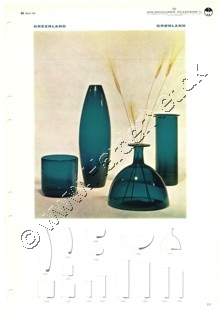 Holmegaard Glasvrk katalog marts, 1961