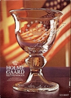 Holmegaard Glasvrk Jubilumspokal emballage, 1976