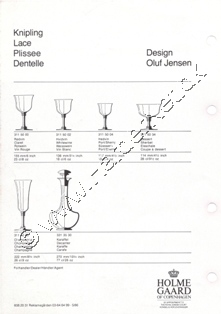 Holmegaard Glasvrk katalog maj, 1986