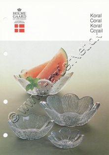 Holmegaard Glasvrk katalog 1985