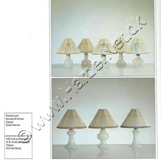 Holmegaard Glasvrk lampe katalog oktober, 1984