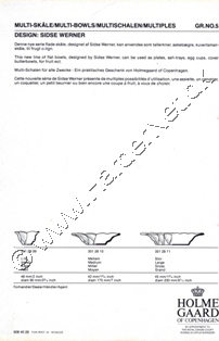 Holmegaard Glasv�rk katalog 1983