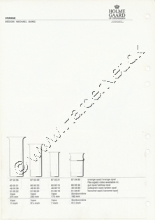 Holmegaard Glasvrk katalog april, 1972