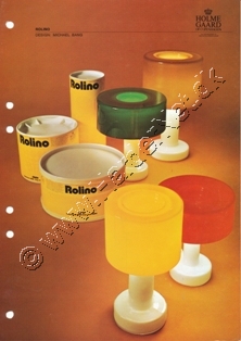 Holmegaard Glasvrk lampe katalog 1967-1973
