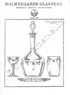 Holmegaard Glasvrk krystal katalog 1934