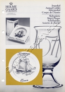 Holmegaard Glasvrk katalog oktober, 1976