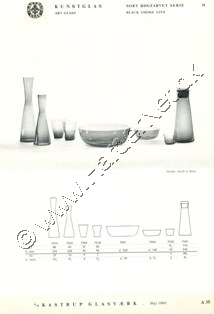 Kastrup Glasv�rk katalog maj, 1960