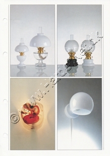 Holmegaard Glasvrk lampe katalog 1985