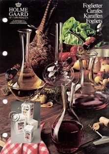 Holmegaard Glasvrk katalog september, 1988