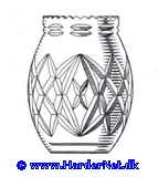 Klik p� foto eller link for at g� til brugskunst glas siden for denne serie - Click on photo or link to go to the art glass page for this series.