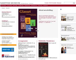 Linker til N�stved Museum der udstiller masser af glas fra Holmegaard Glasv�rks pr�vesamling, N�stved Museum er helt sikkert et bes�g v�rd for alle glas interesserede.