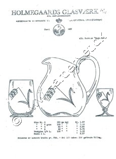 Holmegaard Glasvrk katalog 1938-1941