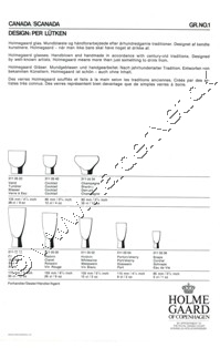Holmegaard Glasvrk katalog 1973-1976