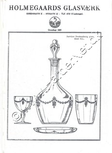 Holmegaard Glasværk krystal katalog 1934