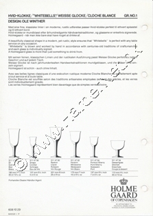 Holmegaard Glasværk katalog januar, 1977