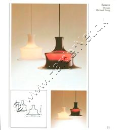 Holmegaard Glasværk lampe katalog oktober, 1981
