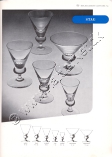Holmegaard Glasværk katalog januar, 1954 UK