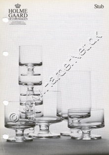 Holmegaard Glasvrk katalog 1973-1976 